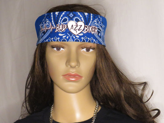 BAD AZZ BIKER " BLUE BANDANA"