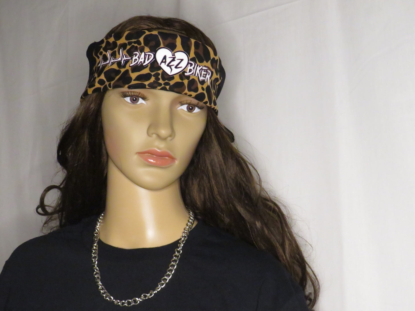 BAD AZZ BIKER " LEOPARD PRINT BANDANA"