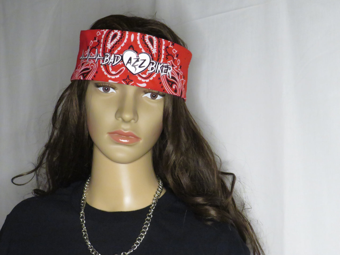 BAD AZZ BIKER " RED BANDANA"