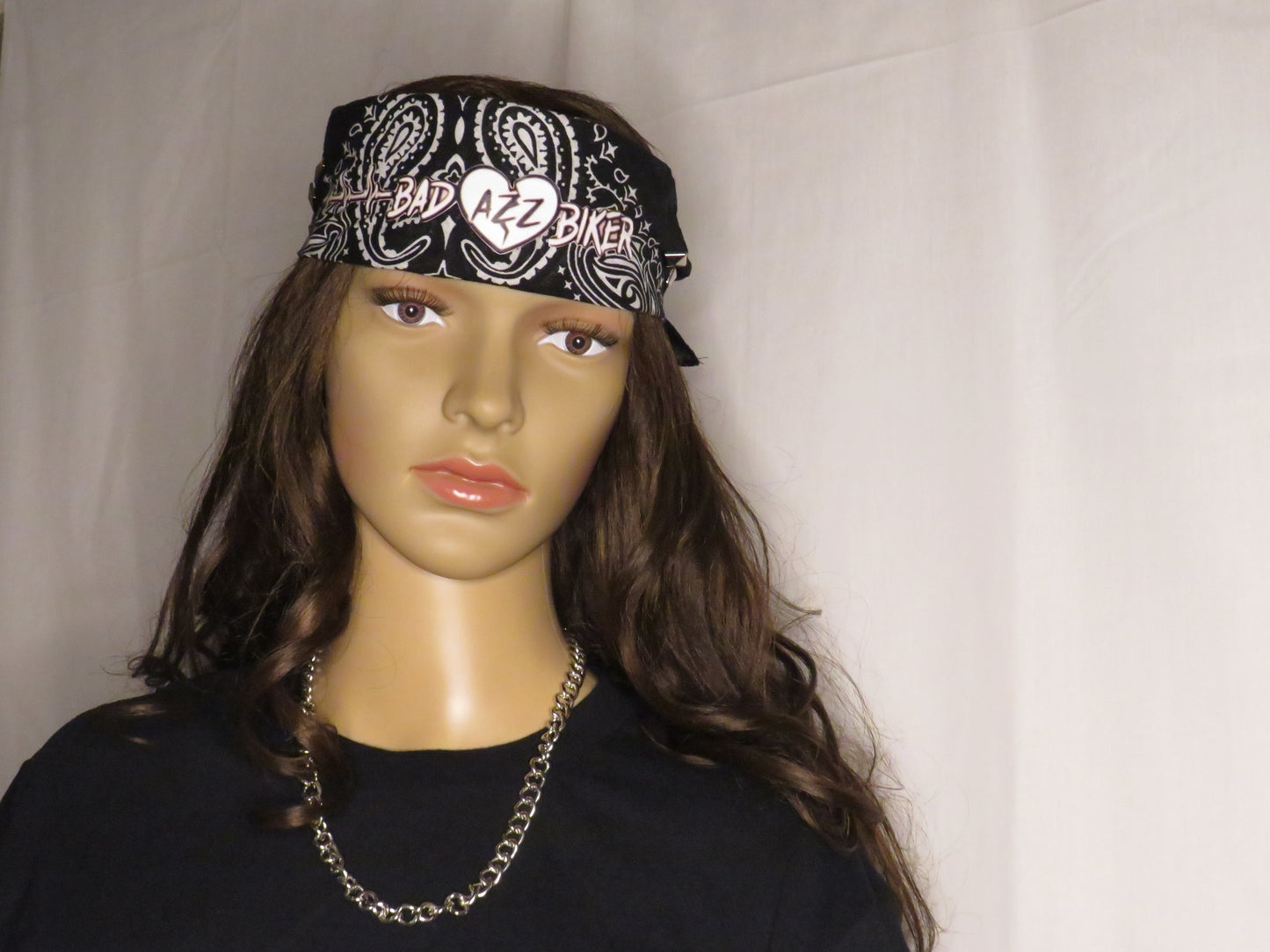 BAD AZZ BIKER " BLACK BANDANA"