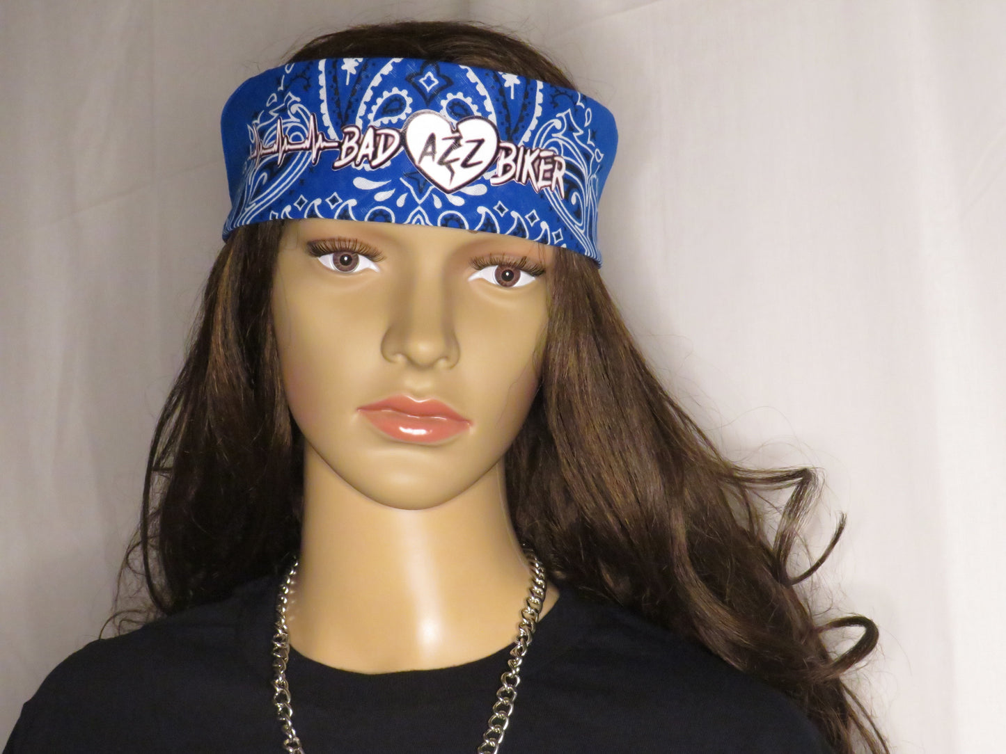 BAD AZZ BIKER " BLUE BANDANA"