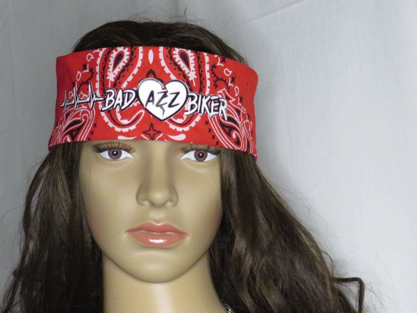 BAD AZZ BIKER " RED BANDANA"