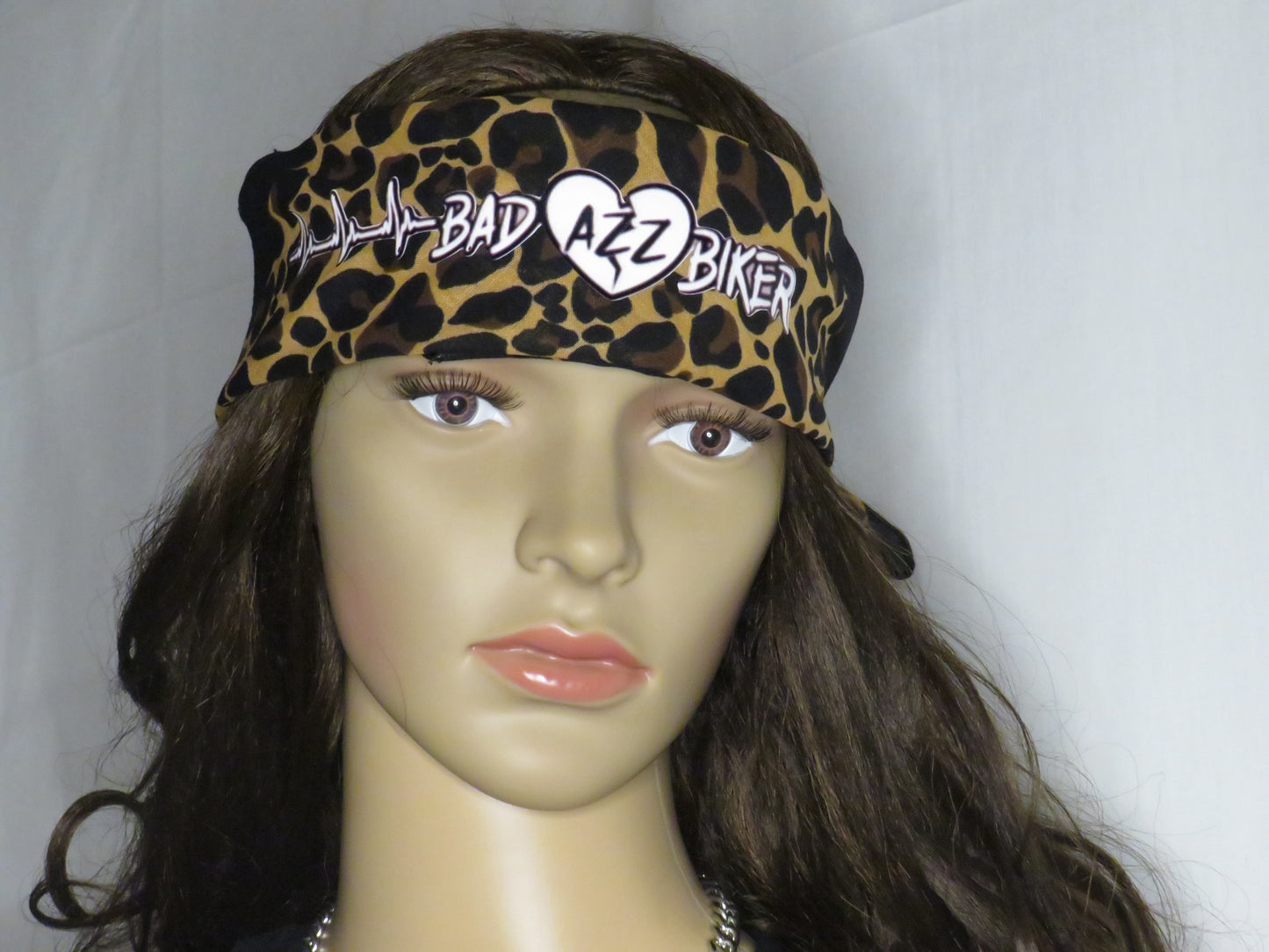 BAD AZZ BIKER " LEOPARD PRINT BANDANA"