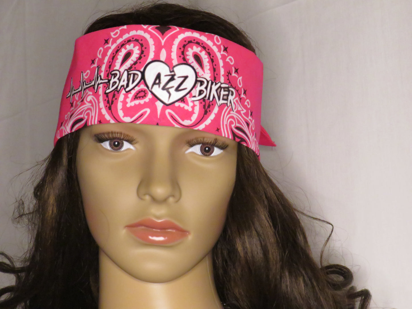 BAD AZZ BIKER " HOT PINK BANDANA"