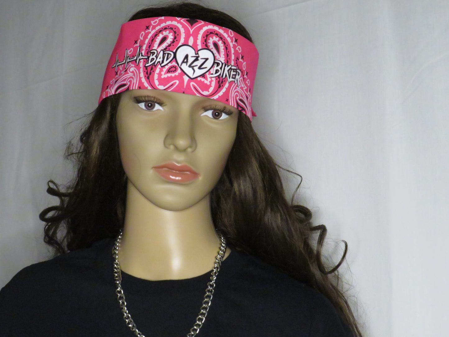 BAD AZZ BIKER " HOT PINK BANDANA"