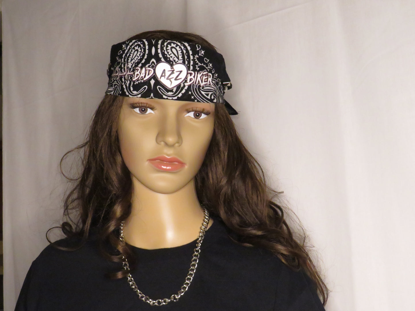 BAD AZZ BIKER " BLACK BANDANA"